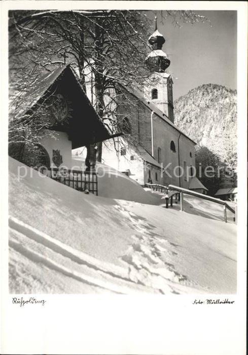 Ruhpolding Kirchenpartie im Winter