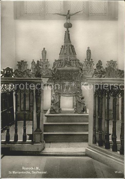 Rostock St. Marienkirche Taufkessel