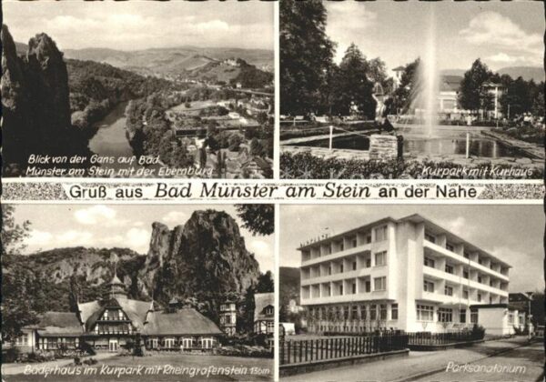 Bad Muenster Stein Ebernburg Kurhaus mit Kurpark Ebernburg Rheingraf