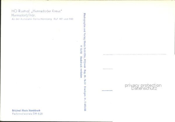 Hermsdorf Thueringen HO Rasthof Hermsdorfer Kreuz – Bild 2