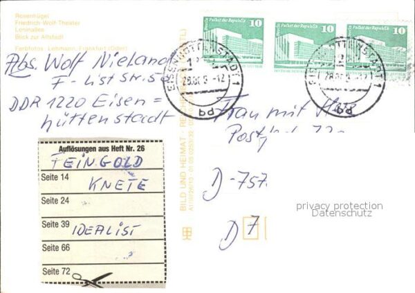 Eisenhuettenstadt Rosenhügel Friedrich-Wolf-Theater Lenin – Bild 2