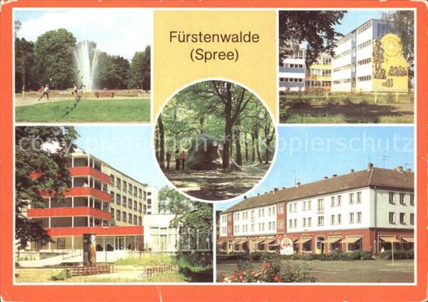 Fuerstenwalde Spree Mühlenstrasse Schule Pflegeheim