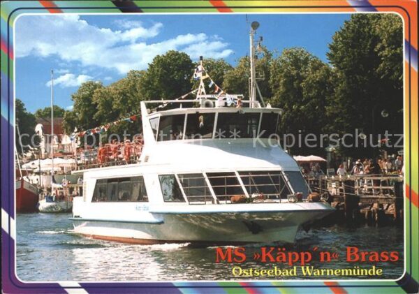Warnemuende Ostseebad Käppn Brass Fahrgastschiff