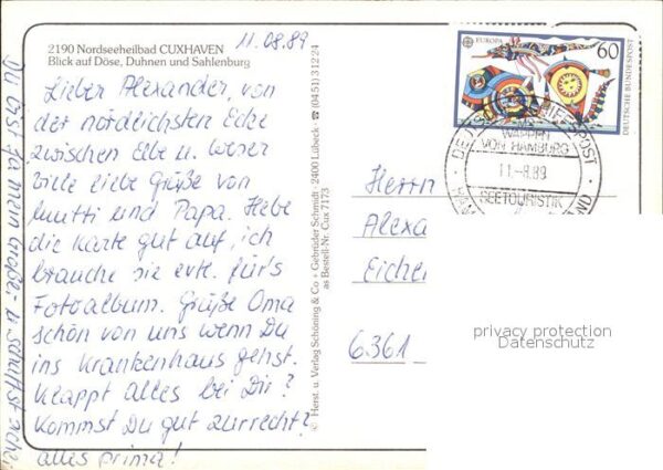 Cuxhaven Nordseebad Fliegeraufnahme Döse Duhnen Sahlenburg – Bild 2