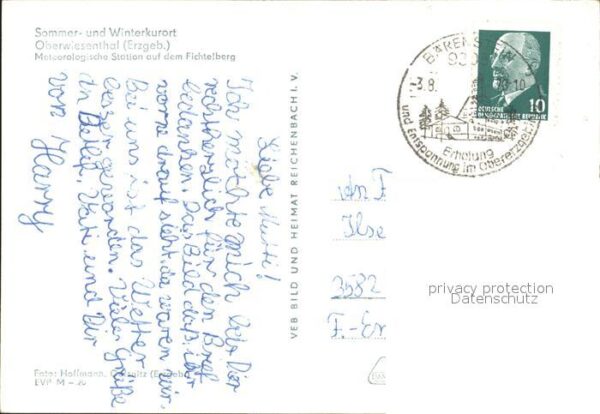 Oberwiesenthal Erzgebirge Meteorologische Station auf Fichtelberg – Bild 2