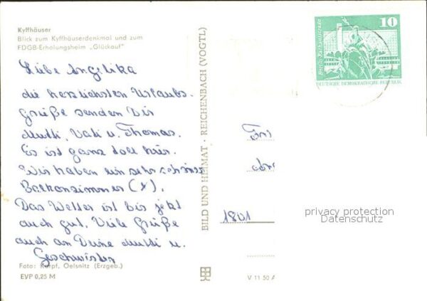 Kyffhaeuser mit Denkmal Erholungsheim Grlück auf – Bild 2