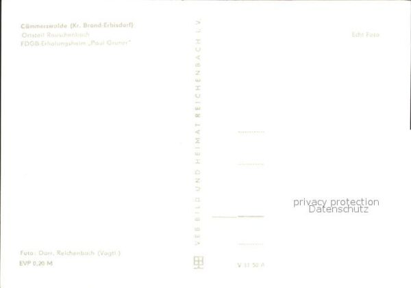 Caemmerswalde FDGB Erholungsheim Paul Gruner – Bild 2