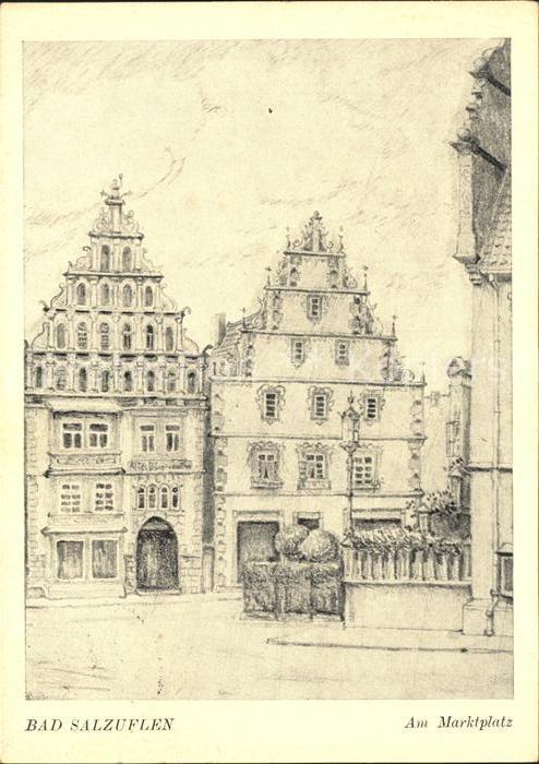 Bad Salzuflen Marktplatz Künstlerkarte