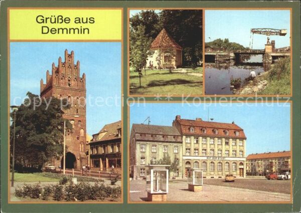 Demmin Mecklenburg Vorpommern Luisentor Zugbrücke über Peene