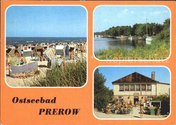 Prerow Ostseebad Strand Seglerhafen Milchbar Dünenhaus