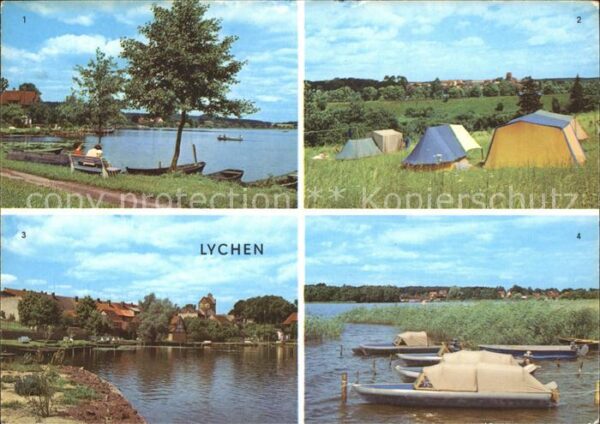 Lychen Camping Boote Oberpfuhlsee und Großer-L