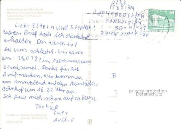 Stralsund Mecklenburg Vorpommern Wulflamhaus Nikolaikirche Hotel Baltic – Bild 2