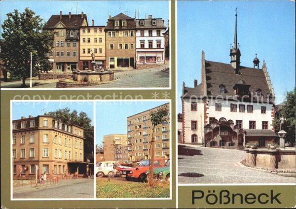 Poessneck Hotel Posthirsch Marktplatz Mauritiusbr