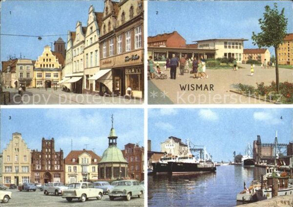 Wismar Mecklenburg Vorpommern Krämerstrasse Markt Hafen