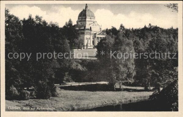 Goerlitz Sachsen Blick zur Ruhmeshalle