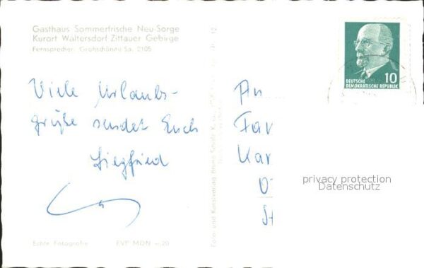 Waltersdorf Zittau Gasthaus Sommerfrische Neu Sorge Zittau – Bild 2