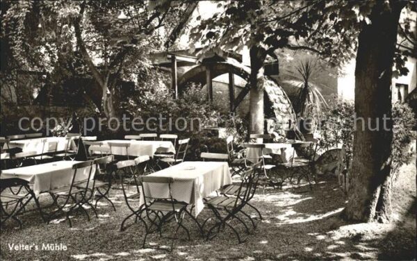 Zell Bensheim Vetters Mühle Gartenrestaurant Wasserra