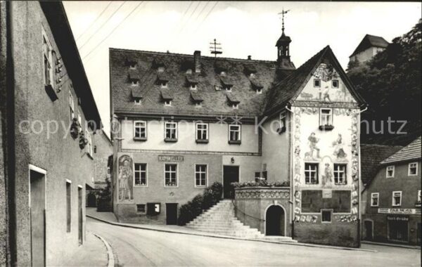 Ziegenrueck Saale Historisches Rathaus Fassadenmalerei