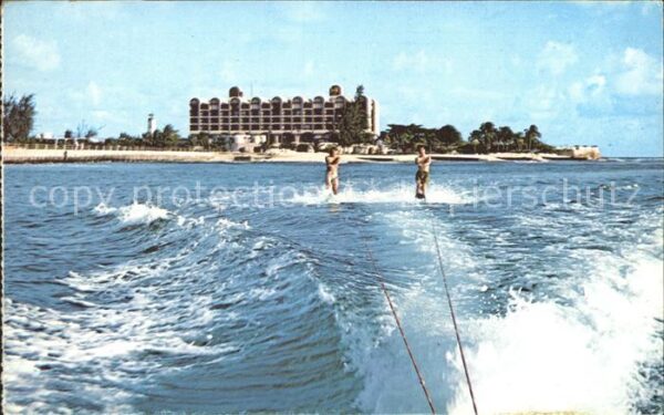 Barbados Water skiing Caribbean Sea Hilton Hotel