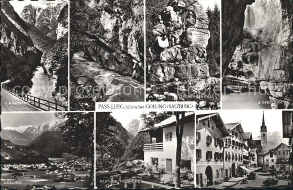 Golling Salzach Pass Lueg Hagenger Salzachöfen Schlucht