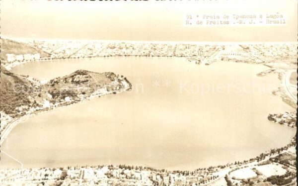 Rio de Janeiro Praia de Ipanema e Lagoa Rodrigo de Fre
