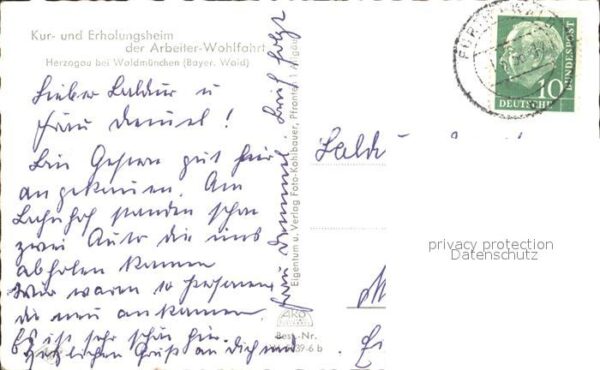 Herzogau Waldmuenchen Kurheim Erholungsheim der Arbeiterwohlf – Bild 2