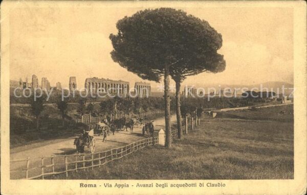 Roma Rom Via Appia Avanzi degli acquedotti di Cl