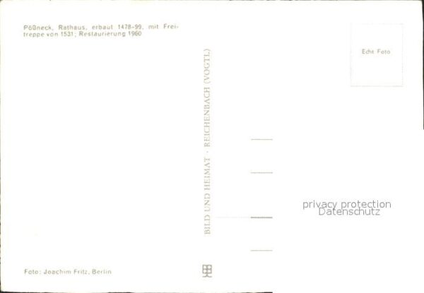 Poessneck Rathaus 15. Jhdt. Brunnen – Bild 2