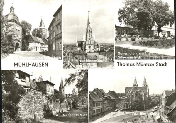 Muehlhausen Thueringen Thomas Müntzer Stadt Frauentor Rabentur