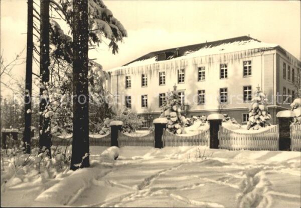 Antonshoehe Breitenbrunn Kneipp Sanatorium im Winter