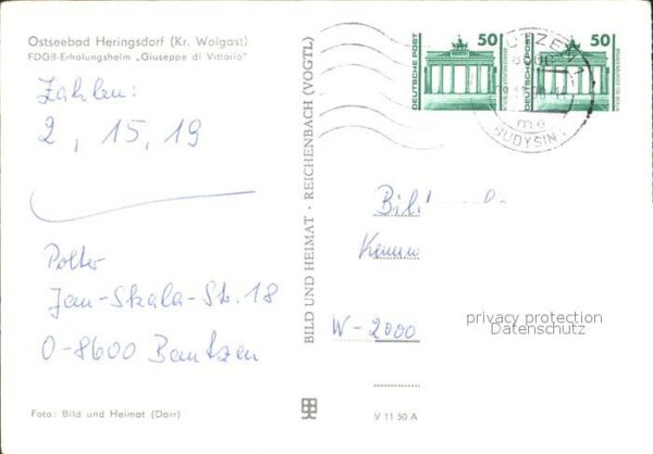 Heringsdorf Ostseebad Usedom FDGB Erholungsheim Giuseppe di Vittorio – Bild 2