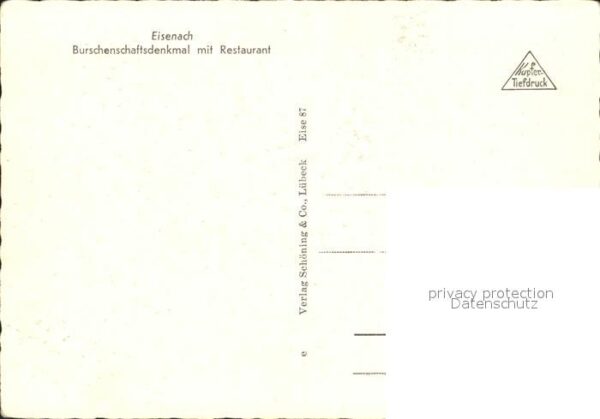 Eisenach Thueringen Burschenschaftsdenkmal mit Restaurant K – Bild 2