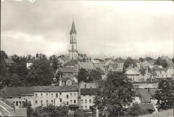 Eibenstock Ortsansicht mit Kirche