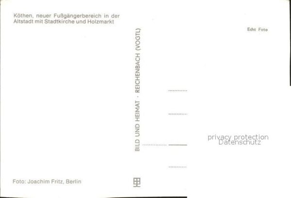 Koethen Anhalt Altstadt Fussgängerzone Stadtkirche Hol – Bild 2