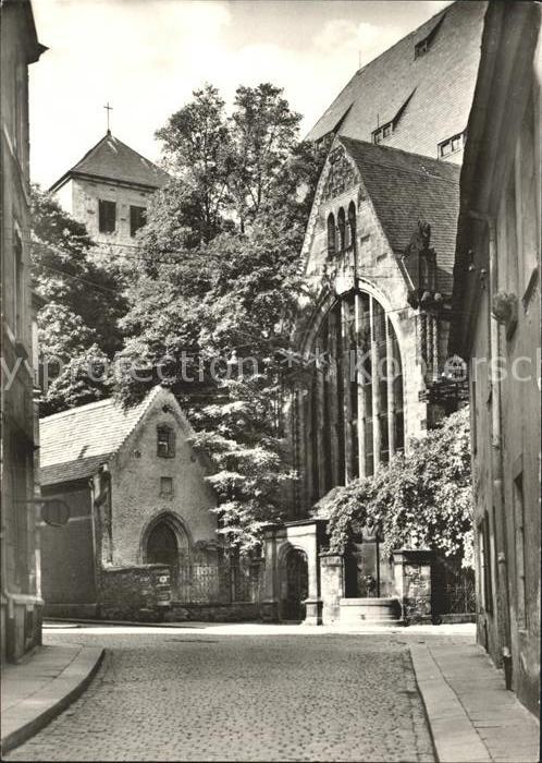 Freiberg Sachsen Blick von der Kreuzgasse zum Dom