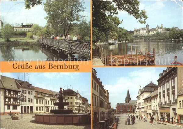 Bernburg Saale HO Cafe Bärenburg Schoss Thälmannplatz