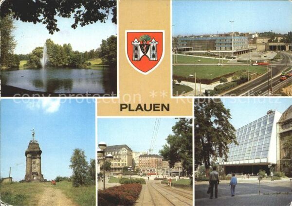 Plauen Vogtland Stadtpark Bahnhof Kemmlerturm Otto Grot