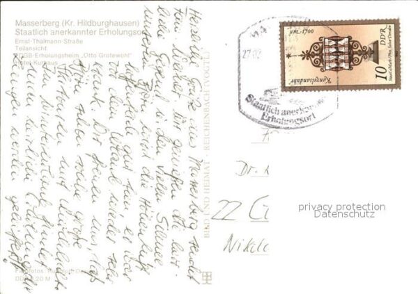 Masserberg Ernst Thälmann Strasse FDGB Erholungshe – Bild 2