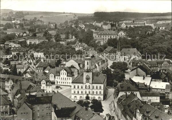 Schneeberg Erzgebirge Bergstadt Blick vom Turm der St Wolfgan