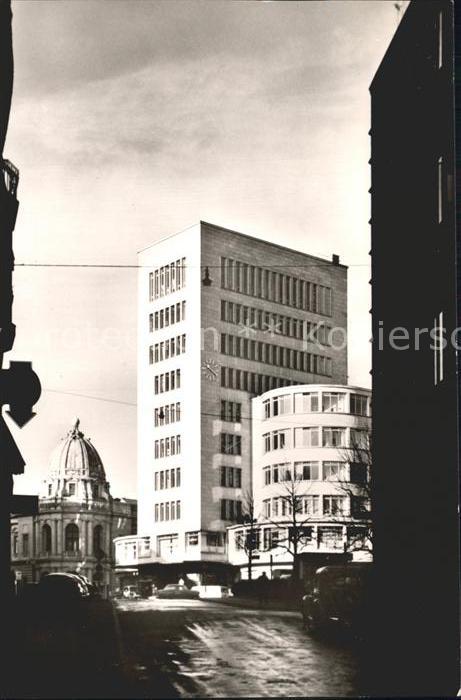 Essen Ruhr Kapuzinergasse mit Deutschlandhaus Hoch