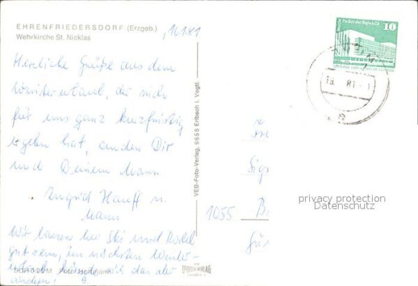Ehrenfriedersdorf Erzgebirge Wehrkirche St Nicklas – Bild 2
