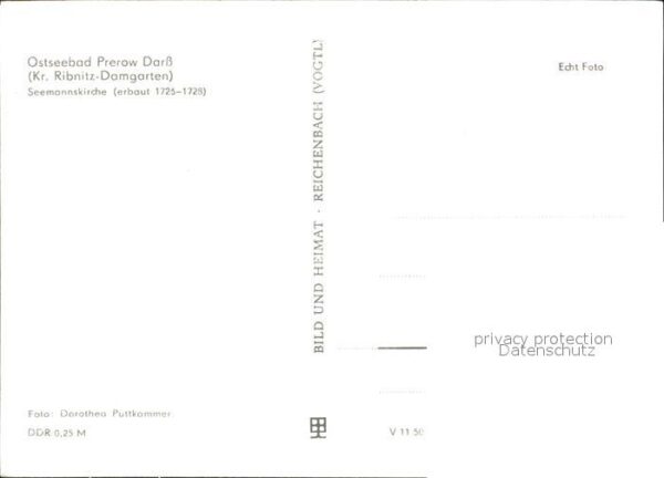 Prerow Ostseebad Seemannskirche 18. Jhdt. Friedhof – Bild 2