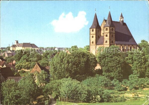 Geithain Blick zur Nikolaikirche 12. Jhdt. Denkm