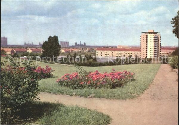 Eisenhuettenstadt Blick vom Rosenhügel Hochhaus