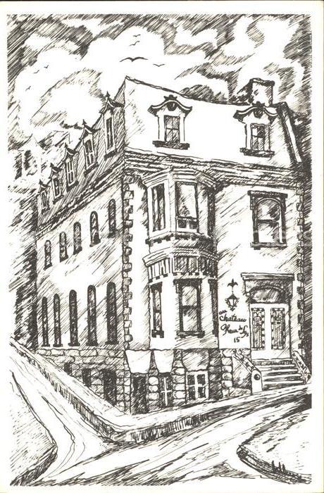 Quebec Chateau Fleur de Lys Dessin Künstlerkar