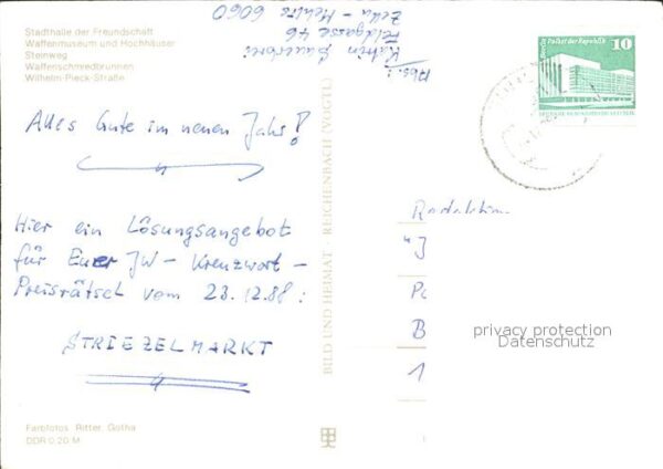 Suhl Thueringer Wald Stadthalle Waffenmuseum Hochhäuser Stei – Bild 2