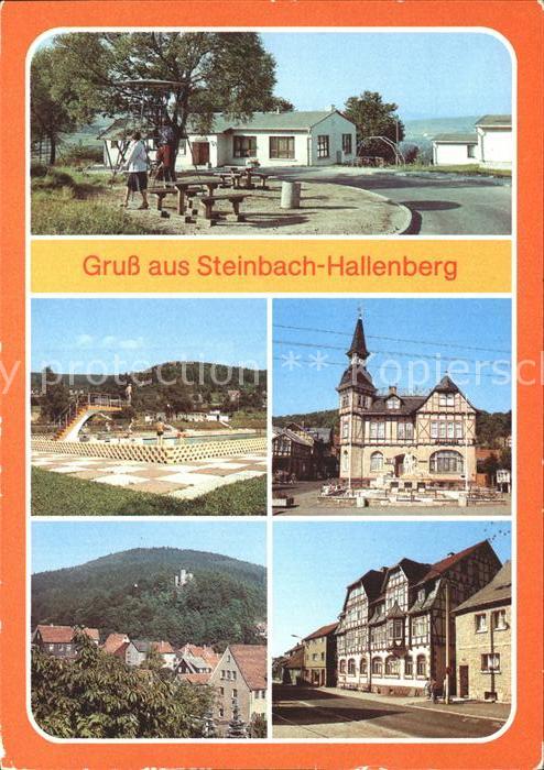 Steinbach-Hallenberg Bergbaude Freibad Rat der Stadt Ruine F