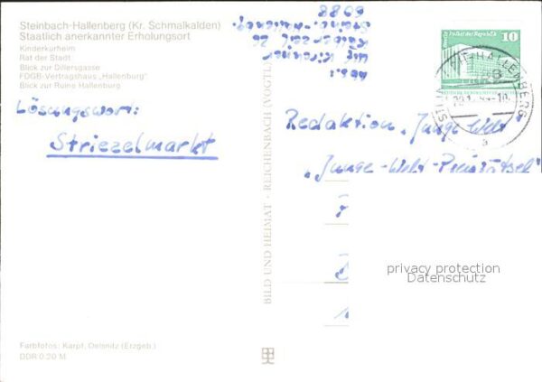 Steinbach-Hallenberg Kinderkurheim Rat der Stadt Dillersgass – Bild 2