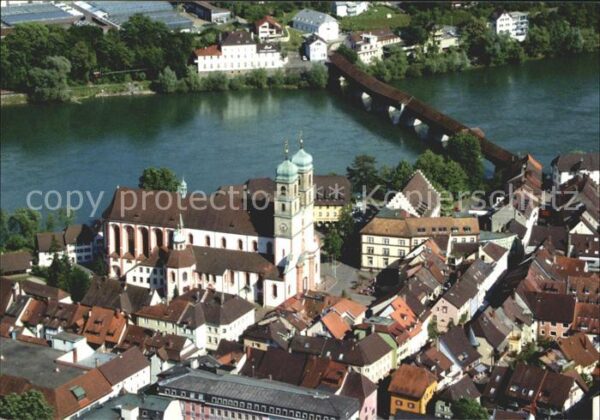 Bad Saeckingen St Fridolinsmünster historische Rheinbr
