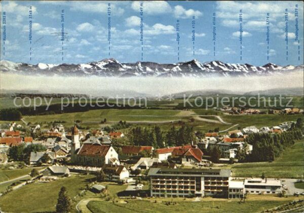 Hoechenschwand Panorama Nebelmeer Alpenkette